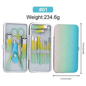 Custom Logo Nail <b>Kit</b> Stainless Steel 5 in 1 Portable <b>Manicure</b> Set with Case for Adults - Product Image 5
