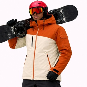 Men Fashionable <b>Heated</b> Ski Jacket Snowboard Coat Windproof Waterproof Warm <b>Padded</b> Winter Hooded Design Casual Outdoor Zipper - Product Image 4