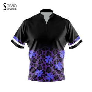 sublimated Specialized machine polyester shirts Unisex <b>bowling</b> premium jersey Wholesale fully sublimated - Product Image 5