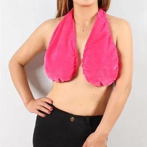 Soutien-gorge serviette réversible, doux et absorbant, pour le bain, la douche, le spa, la plage, avec logo personnalisé, confortable pour la détente - Product Image 2