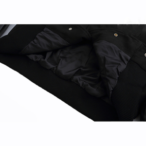 Cheap <b>Waterproof</b> Polyester/Cotton Men's Varsity Jacket <b>Warm</b> Winter Custom OEM Service - Product Image 3
