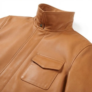 Blouson universitaire pour homme 100% polyester, col rabattable, fermeture éclair, patchwork, chaud, décontracté, printemps, extérieur en polaire, vente en gros OEM - Product Image 2