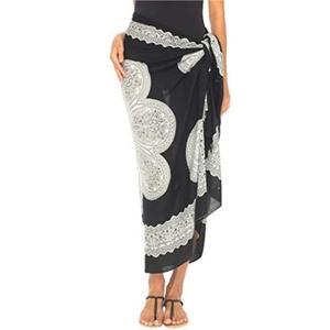 Factory Sale Custom Design Digital Printing Cover-Up Special <b>Sarong</b> Wrap for Beach - Product Image 2