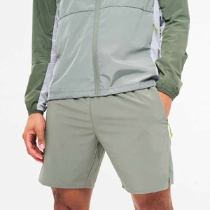 Customized Polyester Nylon Zipup Jackets Shorts <b>Set</b> Men Jogging Suit Patchwork Hooded Oversized Windbreaker Short <b>Sets</b> 2027 - Product Image 3