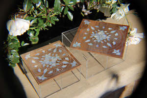 LuxeWood Pearl Haven <b>Box</b> Premium Handmade <b>Wooden</b> Acrylic Candy Holder with Shell Inlay for Ramadan Iftar, Eid & Elegant Interior - Product Image 3