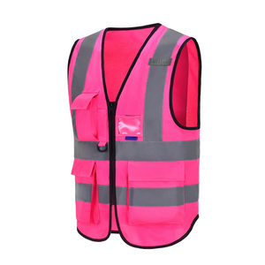 Chaleco de Seguridad de Poliéster de Alta Visibilidad con Ajuste Regulable y Características Reflectantes para Trabajos de Construcción - Product Image 6