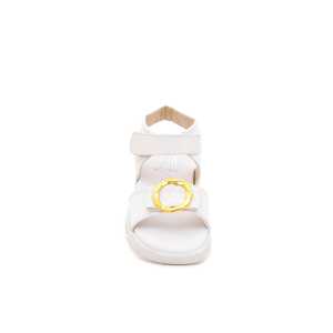 Sandalia De Tacón Casual Para Niñas KD7410 En Blanco - Product Image 1