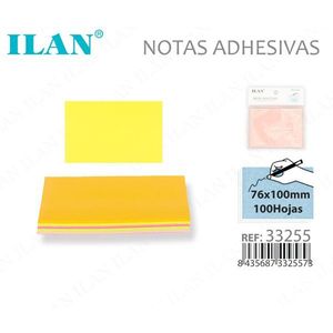 Ilan Foglietti Adesivi 76x100mm 100 Fogli Colori Assortiti - Product Image 1