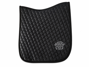 Tapis de selle d'équitation anglais personnalisé bleu marine respirant matelassé avec doublure en maille anti-humidité pour l'entraînement - Product Image 5