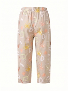Conjunto de Pijama de Manga Larga para Bebé, Color Rosa, Mezcla de Algodón, Estampado de Frutas, Tejido Suave y Transpirable, Sin Etiqueta, Bonito - Product Image 2
