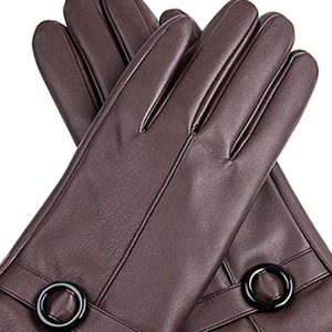 Soft Lined Leather <b>Gloves</b> Custom Logo Printed Hot Selling In-Stock Premium Design Genuine Leather <b>Gloves</b> - Product Image 3
