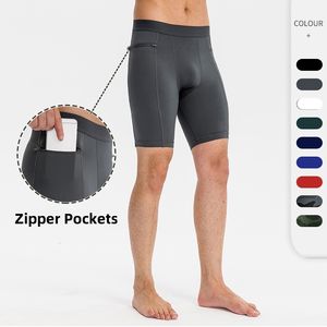Pantalones Cortos de Compresión para Hombre, de Secado Rápido, Transpirables, para Correr, Entrenamiento, Gimnasio, Leggings Cortos de Alta Elasticidad - Product Image 1