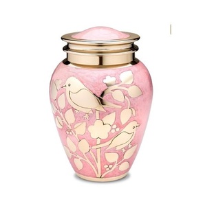 Urnes funéraires métalliques élégantes pour cendres humaines, conçues avec une finition raffinée, offrant un lieu de repos sûr et une présentation digne. - Product Image 1