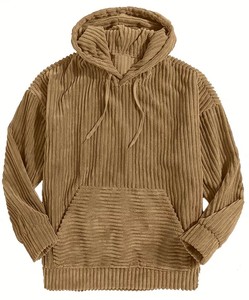 Sweat-shirt à capuche pour homme, coupe classique, pull à manches longues, décontracté, tissu tissé 400 grammes, écologique - Product Image 1