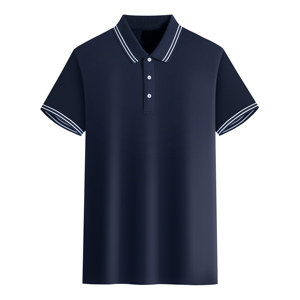 Polo de golf personnalisé à col garni, manches à double bande, en mélange respirant coton-polyester, pour équipes sportives, fournisseur en gros - Product Image 5