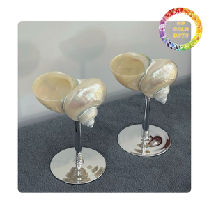 Elegante Copa de Concha Marina para Decoración de Fiestas, Centro de Mesa para Bodas y Presentación de Cócteles - Product Image 6