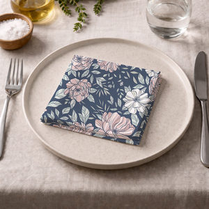 Classic Cotton Dinner Napkins, Reusable Fabric <b>Table</b> Napkins for Home <b>Kitchen</b>, Restaurant & Formal Dining - Product Image 2
