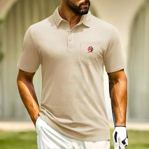 Camiseta de golf de alto rendimiento para hombre, tejido de secado rápido, diseño elástico y cómodo para sesiones de práctica - Product Image 3