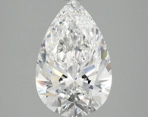 Forme de poire 2.50 carat CVD diamant cultivé en laboratoire D couleur VS1 clarté 12.67 MM IGI certifié brillance magnétique d'un diamant - Product Image 1