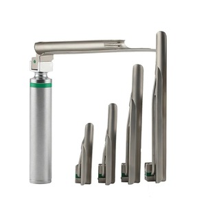 Ensemble de laryngoscope à fibres optiques Miller avec 5 lames et 1 poignée, réutilisable, certifié CE, kit de gestion des voies respiratoires ORL, OEM disponible - Product Image 3