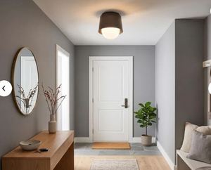Plafonnier encastré en laiton fait main, luminaire contemporain minimaliste - Product Image 1