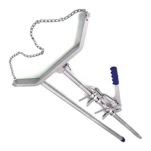 Asa de acero inoxidable reutilizable y ajustable con cadena para extracción de terneros - Herramienta obstétrica veterinaria para el parto de terneros - Product Image 5