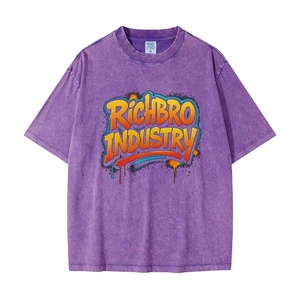 Camiseta informal de algodón para hombre Camiseta básica de ajuste relajado para ropa de calle OEM/ODM Producción de fábrica Logotipo personalizado 100% Camisetas para hombre - Product Image 5