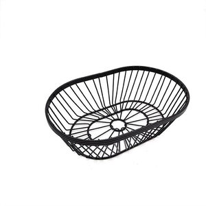 Cesta de alambre metálica para pan y frutas, oblonga, para servir en encimera de cocina, para granja, restaurante, picnic - Product Image 5