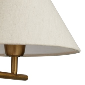 Elegant Two <b>Light</b> <b>Pendant</b> Dual Cone Linear Chandelier With Two White <b>Shades</b> Durable Design Christmas <b>Lights</b> For Sale - Product Image 3