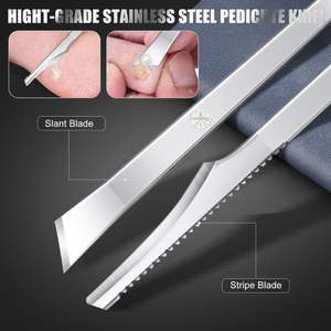 ชุดอุปกรณ์ตัดแต่งขนและเล็บมืออาชีพ 16 ชิ้น ใบมีดสแตนเลส กรรไกรซอยผม กล่องใส่สำหรับเดินทางสุดหรู - Product Image 4