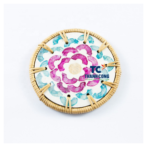 Sous-verres en nacre fabriqués directement par le fabricant, élégant accent de table pour l'intérieur, sous-verres en nacre du Vietnam - Product Image 1