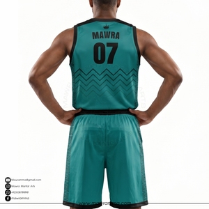 Mawra Martial Arts Custom Sublimated Basketball Uniform Plus Size Team Jersey Quick Dry Moisture Wicking Sportswear - Product Image 2