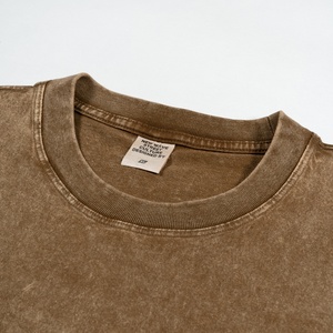 เสื้อยืดคอกลมแขนสั้นทรงหลวมสไตล์เรโทร น้ำหนัก 220 กรัม ผ้าฟอกสี ลุคเท่ๆ ไหล่ขาดๆ ลายพิมพ์ดิจิทัลสุดเทรนดี้สำหรับผู้ชาย - Product Image 3