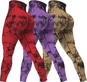 Leggings Deportivos para Yoga, Ropa Deportiva sin Costuras, Leggings de Cintura Alta con Corte en V para Levantar Glúteos, Leggings de Verano para Gimnasio y Fitness para Mujer - Product Image 2