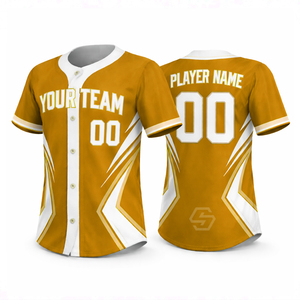 Maillot de baseball personnalisé 100% polyester, logo personnalisé, unisexe adulte, séchage rapide, respirant - Product Image 1