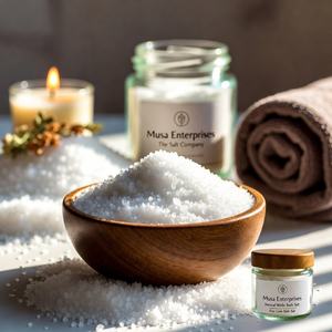 Sal de Baño del Himalaya Natural Blanca de Grano Fino Tallada en Piedra, Sal Mineral para Terapia de Spa, Relajante Baño Corporal, Cristalino y Suave para el Bienestar - Product Image 5
