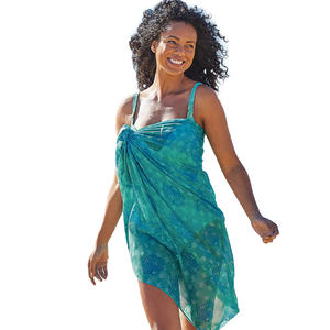 ผ้าปาเรโอ ซารอง สำหรับฤดูร้อน ผู้หญิง/ผู้ชาย ชุดชายหาด 1 ชิ้น ดีไซน์ปรับแต่งได้ เนื้อผ้านุ่ม 100% เรยอน พิมพ์ลาย - Product Image 2