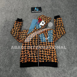 เสื้อฮู้ดซิปผู้ชายคุณภาพสูงรุ่นล่าสุด ลายพิมพ์ Asali ซิปเต็มตัว สีน้ำตาล ราคา 1 ดอลลาร์ ดีไซน์เสื้อฮู้ดซิปเต็มตัว Asali สำหรับผู้ชาย - Product Image 5
