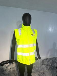Gilet de sécurité haute visibilité ANSI Classe 3 avec LED clignotantes, réfléchissant, imperméable, coupe-vent, fermeture éclair, logo personnalisé pour la sécurité routière et le travail - Product Image 5