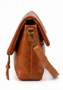 Premium Genuine Leather <b>Vintage</b> Fashion Summer Foldover Crossbody Bag for Women Designer Shoulder Messenger <b>Purse</b> Zip Adjustable - Product Image 5