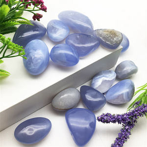 Venta al por mayor de ágata de encaje azul natural de calidad, pulida, piedra curativa, gema, joyería de ágata de encaje azul, gran oferta - Product Image 3