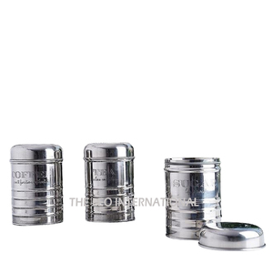 Classic Design Medium Glass <b>Canister</b> with Gold Design and Marble Lid Luxury Gifts <b>Tea</b> Sugar <b>Canisters</b> Container Party Candy Jar - Product Image 2