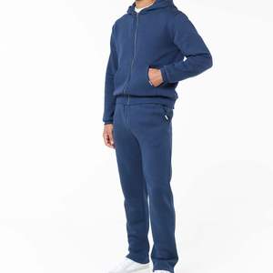 Chándal Personalizado de Algodón con Forro Polar, Corte Relajado, Sudadera con Cremallera Completa, Chándal de Algodón con Forro Polar para Hombre, OEM ODM - Product Image 1