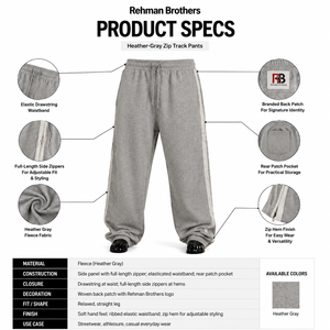 Men's Heavyweight Cotton <b>Fleece</b> Eco-Friendly Drawstring Closure Baggy Sweatpants Wide Leg Side Stripe Joggers Customizable <b>Pants</b> - Product Image 5