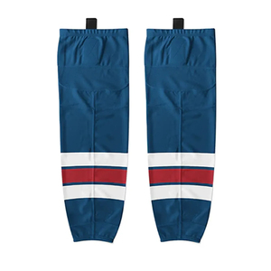 Men's <b>Knee</b> <b>High</b> Basketball <b>Socks</b> Blue White Red Striped Breathable Knitted Sport Wear Adult Regular Style - Product Image 1