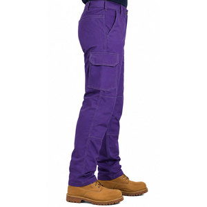 Custom EN/CE Certified Plus Size Flame Resistant 100% Cotton <b>Cargo</b> <b>Work</b> <b>Pants</b> Men 6 Pocket Double Reinforced Knees Welding PPE - Product Image 4