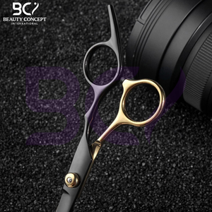 Tijeras de Peluquería Profesionales Antideslizantes de Alta Calidad, Color Negro y Dorado, Resistentes a la Oxidación, Servicio OEM ODM, 2026 - Product Image 4