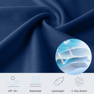 Polo de Punto de Manga Larga para Hombre, Color Sólido, Corte Casual, Azul Marino - Product Image 6