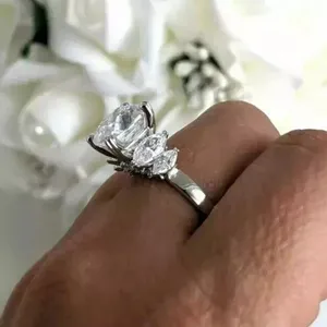 Moissanite Tennis Bracelet <b>925</b> Sterling <b>Silver</b> Luxury Iced Out Diamond Look Adjustable Clasp Fine Jewelry - Product Image 2