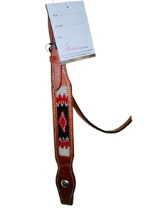 Venta al por mayor de cuero de calidad superior caballo occidental Headstall con cuentas ecuestre accesorio de equitación a precio competitivo - Product Image 3